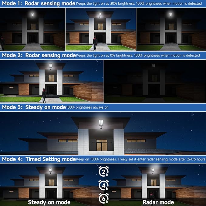 Solar Lights Outdoor Waterproof, Dusk to Dawn Solar Street Light - Image 3