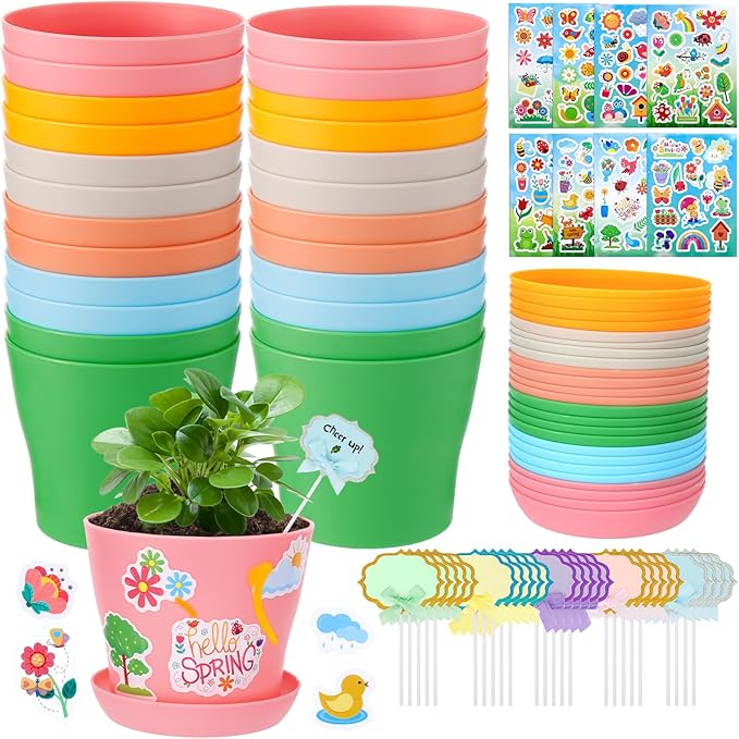 Durable Resin Garden Pot Craft Kit by Cosweet