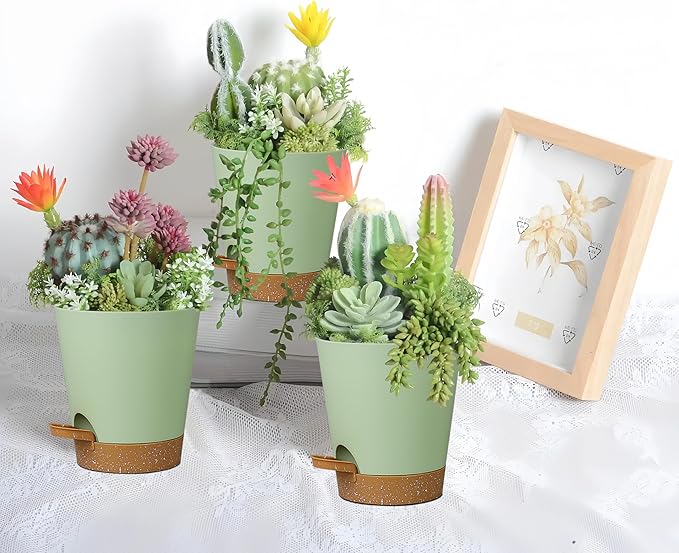 12 Pack 4 Inch Self Watering Plant Pots - Image 6