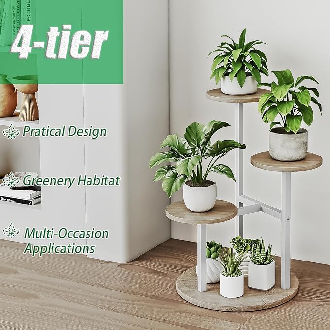 Plant Stand Indoor 4 Tier 5 Potted Multiple Flower Pot Holder - Image 5