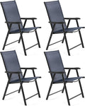 Yaheetech Outdoor Patio Chairs Set of 4, Portable Dining Chairs by Yaheetech