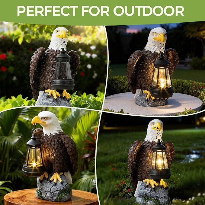 American Bald Eagle Garden Statue - Image 5