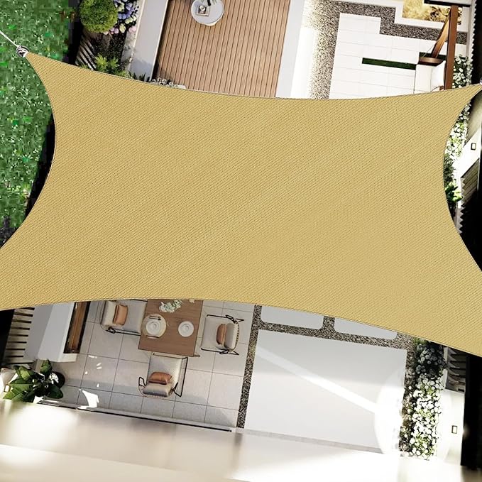 16' x 20' Rectangular Sun Sail Shades Canopy UV Block Outdoor Shades by OOTONAT