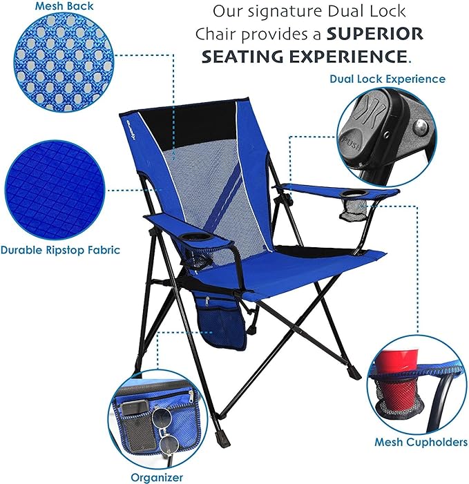 Kijaro Dual Lock Portable Camping Chairs - Image 3