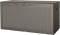 JUMMICO 100 Gallon Resin Deck Box, Waterproof Outdoor Storage Box by JUMMICO