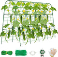 Cucumber Trellis for Raised Bed, U-Shape Garden Trellis for Climbing Plants by ZPMOCKAQ