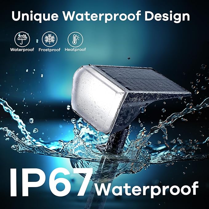 Linkind Solar Spot Lights Outdoor Waterproof IP67, 60 LED Solar Flood Lights - Image 4