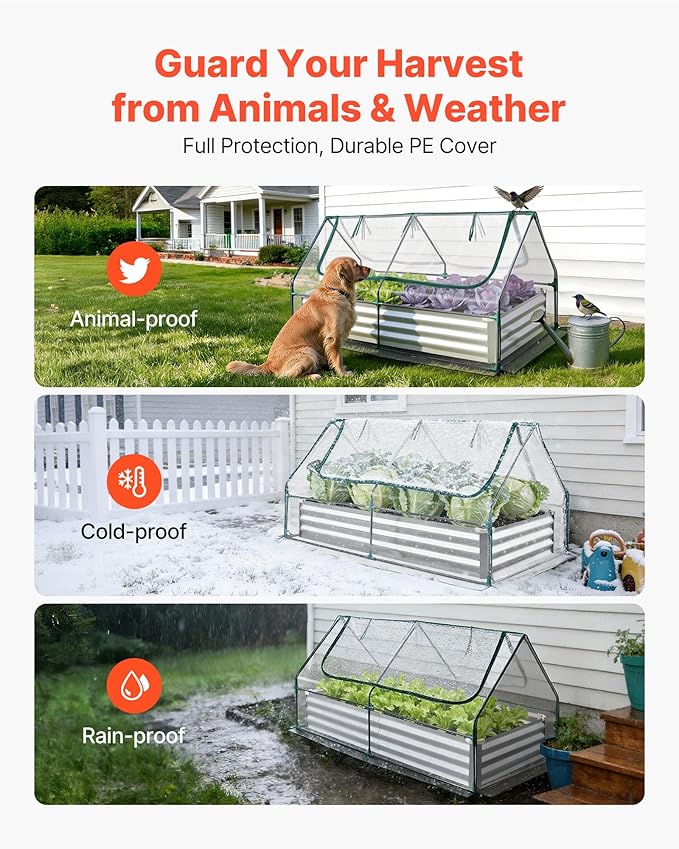 VEVOR 6x3x1FT Metal Raised Garden Bed - Image 3