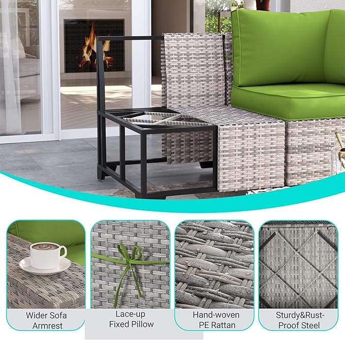 10-Piece Outdoor Patio Furniture Set - Image 4