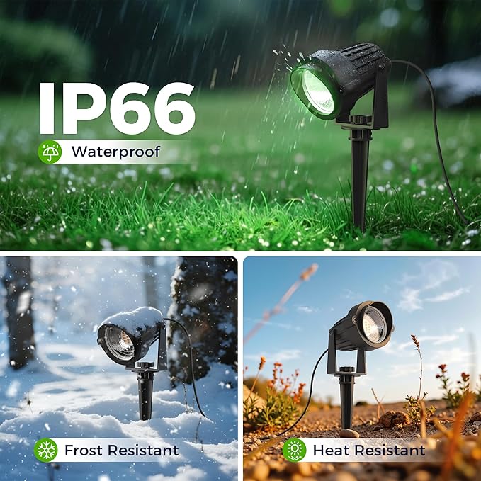 L LOHAS LED Green Spotlight Outdoor, Tree Spot Lights - Image 3