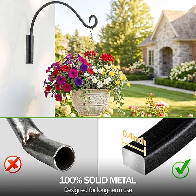Qiang Ni Heavy-Duty Plant Hanger Outdoor: 100 lbs Hanging Plant Hook - Image 5