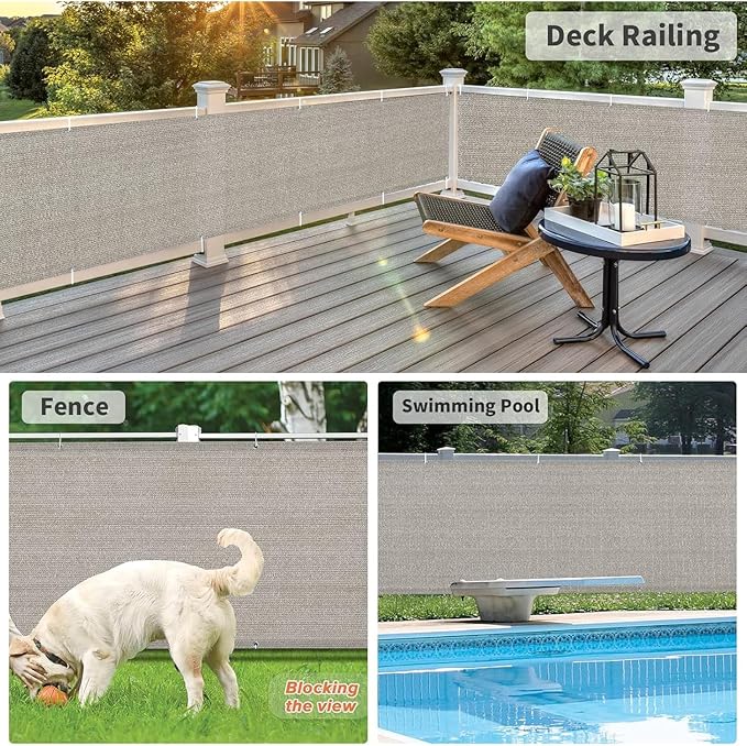 LOVE STORY Balcony Privacy Screen, UV Protection and Weather-Resistant - Image 4