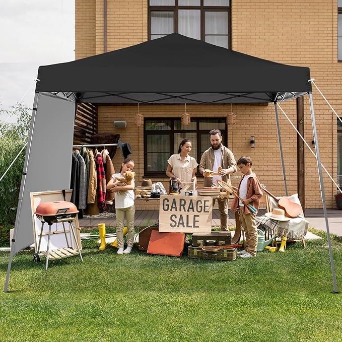 Canopy Tent, 10X10 FT Pop Up Canopy Outdoor Tent Slant Legs - Image 6