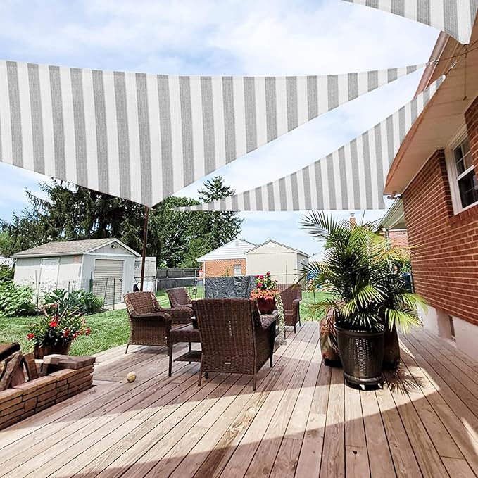 Patio Paradise 13' x 13' x 13' Sun Shade Sail Triangle Canopy Shade Cloth by Patio