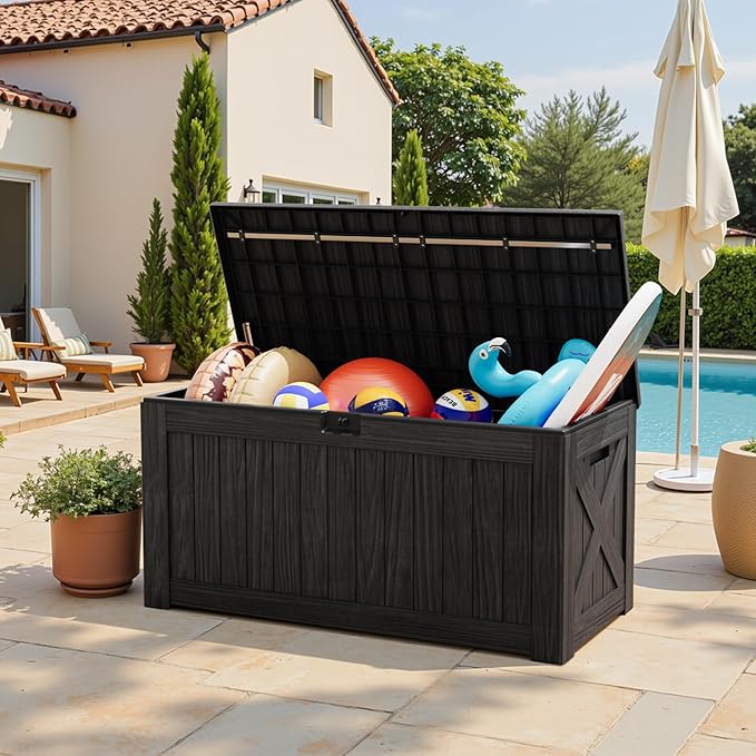 Greesum Outdoor Storage Box 120 Gallon Storage Bin - Image 2