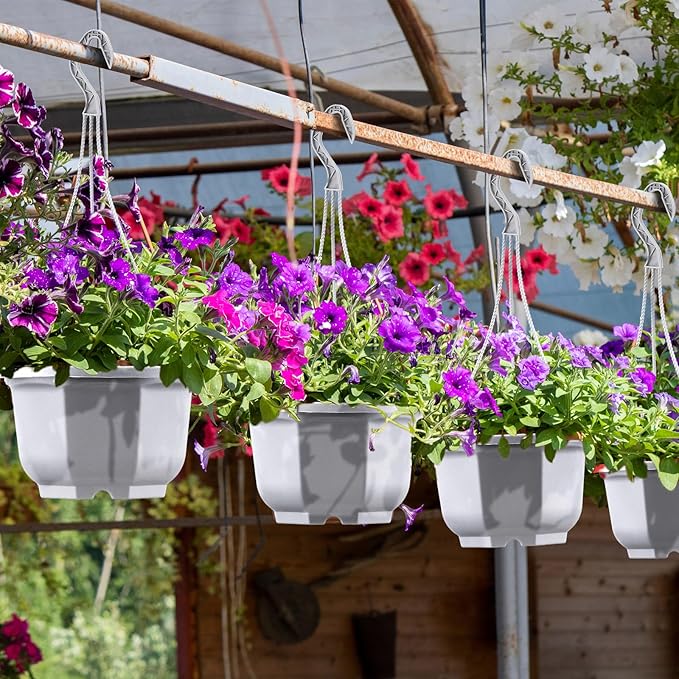 Roshtia 50 Pcs 5.9 inch Plastic Hanging Plant Pots - Image 5