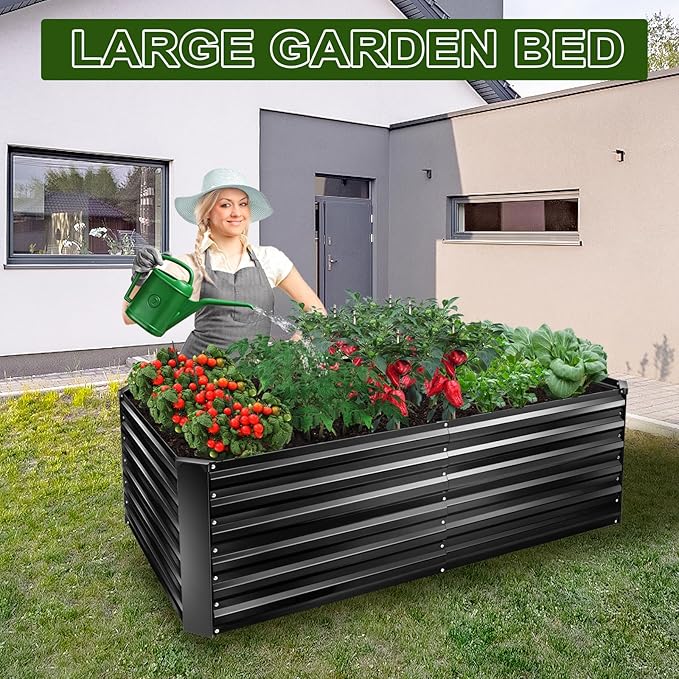 EDOSTORY Metal Raised Bed Garden Bed Kit, Large Metal Raised Garden Beds - Image 7