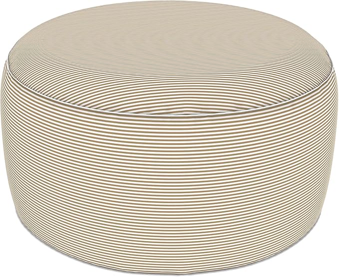 LVTXIII Indoor/Outdoor Extra Large Inflatable Ottoman Pouf D31 x H14 Inch by LVTXIII