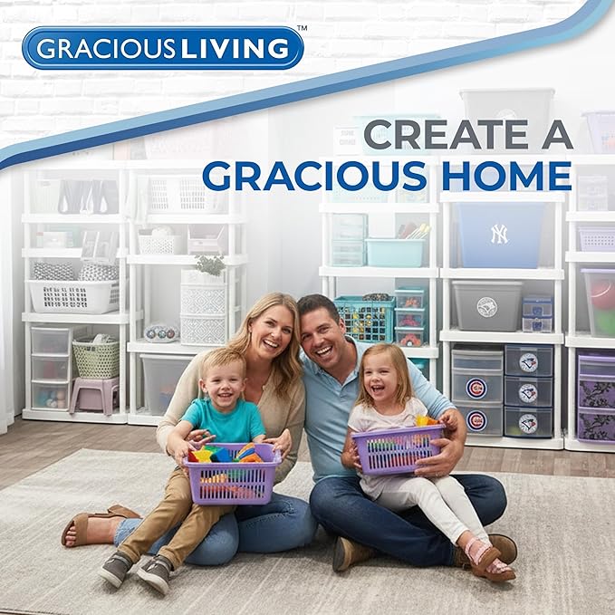 Gracious Living 4 Shelf Knect-A-Shelf Ventilated Light Duty Storage Home - Image 6