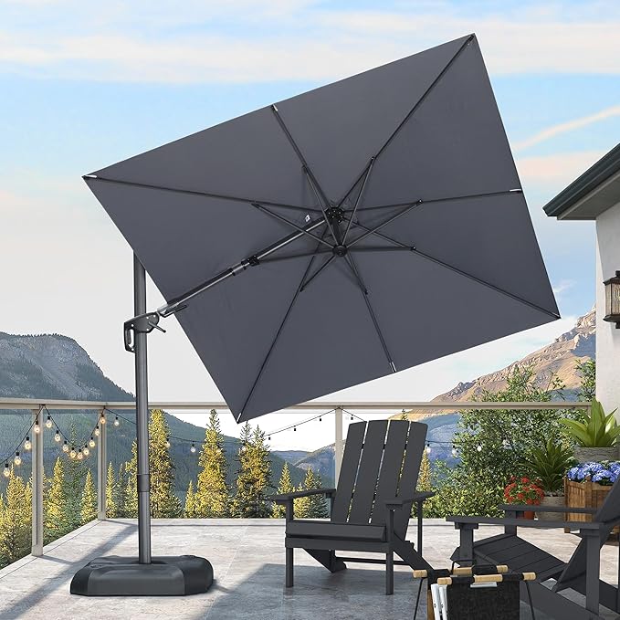 PURPLE LEAF 8' X 8' Tilting Patio Umbrella - Image 2