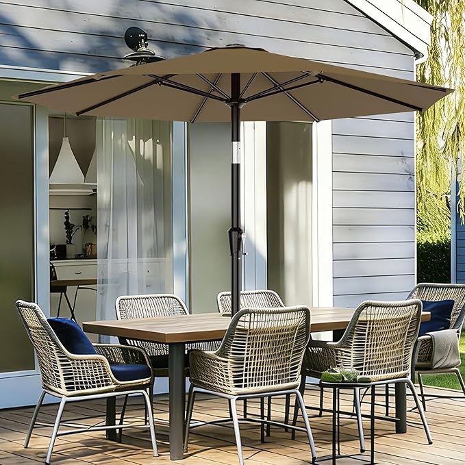 AreShark 9 FT Patio Umbrella for Outdoor, Outdoor Table Umbrella - Image 2