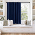 NICETOWN Navy Blue Blackout Curtains 63 inch Length, Grommet Window Treatment by NICETOWN