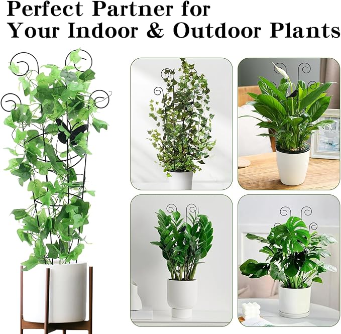 ZOUTOG Trellis for Climbing Plants Indoor 4 Pack 30 Inch, Rustproof Metal - Image 5