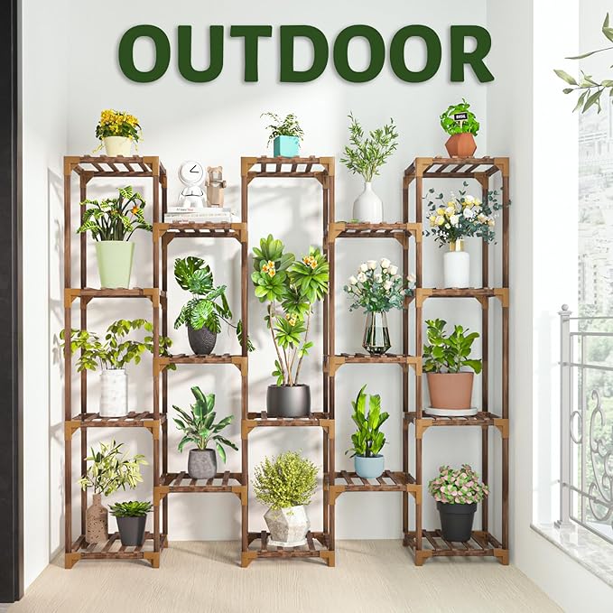 Uneedem Plant Stand Indoor Outdoor, Tall Plant Shelf - Image 6