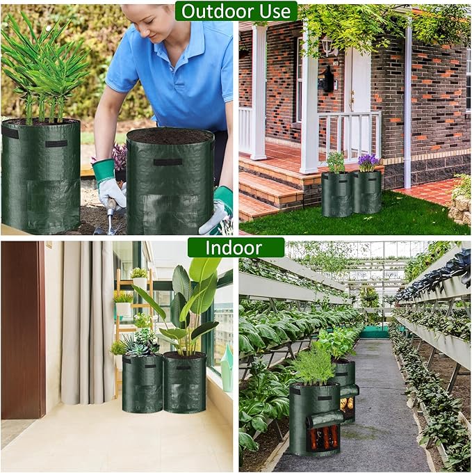 JJGoo Potato Grow Bags, 3 Pack 10 Gallon - Image 7