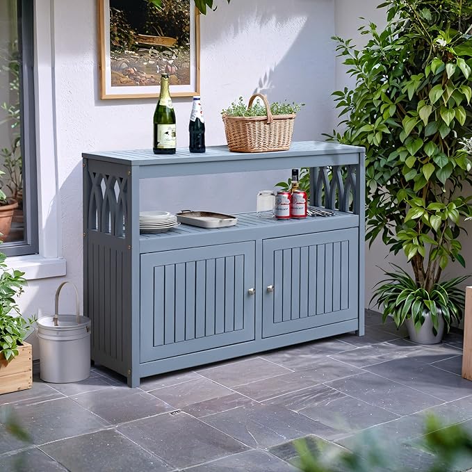 Flamaker Acacia Wood Cabinet - Image 7
