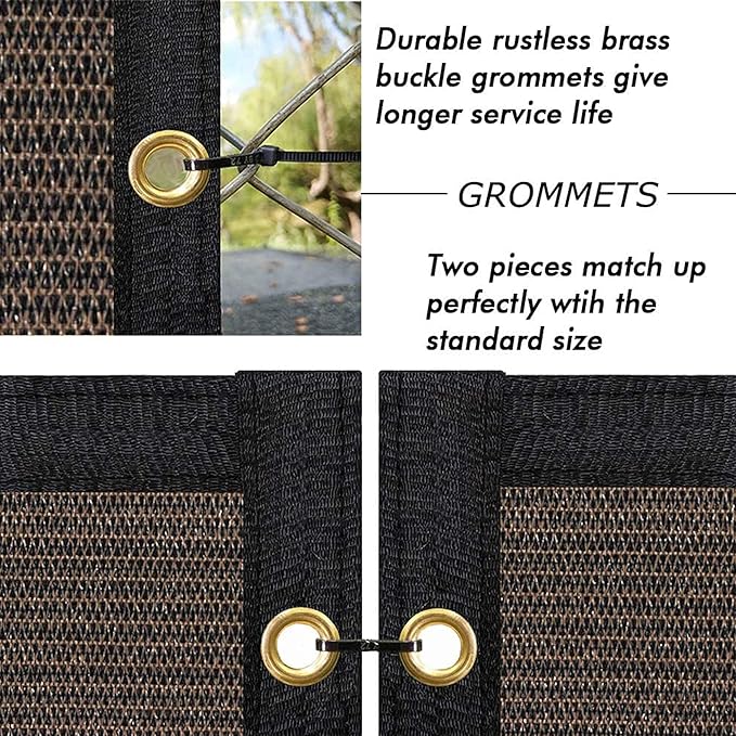 UPGRADE Privacy Fence Screen 6'x45' Brown Outdoor 90% Visibility Blockage 170 - Image 4