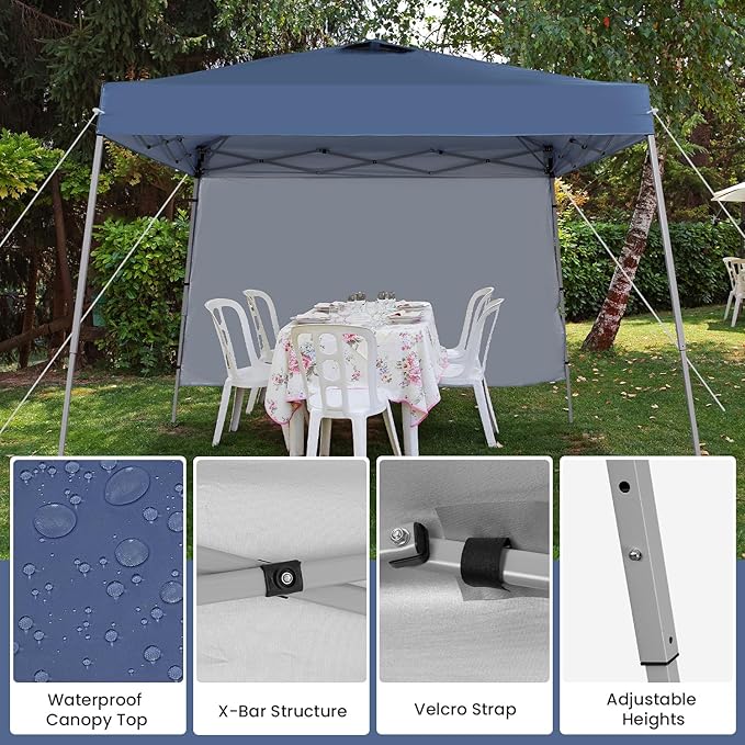 10X10 Pop Up Canopy, Slant Legs Instant Outdoor Canopy Tent - Image 4
