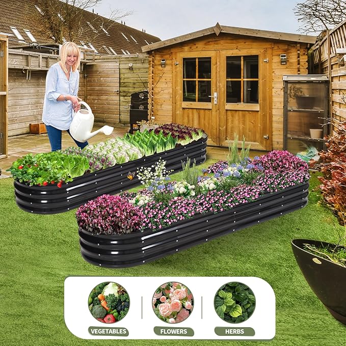 Galvanized Raised Garden Bed Outdoor- Raised Beds - Image 7