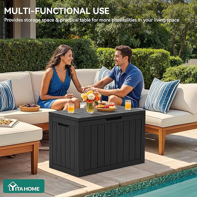 YITAHOME 45 Gallon Deck Box, Outdoor Storage Box - Image 4