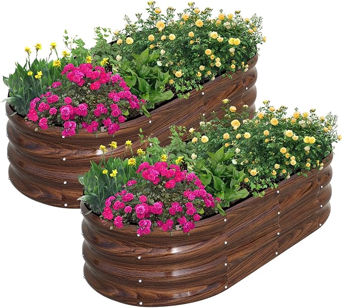 SnugNiture Galvanized Raised Garden Bed Outdoor by snugniture