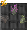 Hanging Planting Grow Bags, 9 Pockets Hanging Vertical Wall Planter Wall by LITLANDSTAR