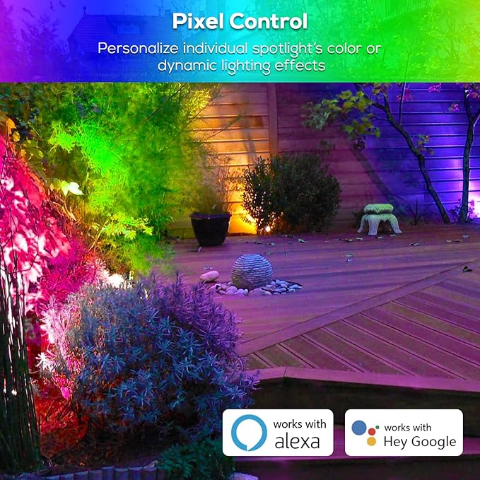 ZYAN 8 Pack Smart Landscape Lights, Color Changing Landscape Spotlights - Image 4