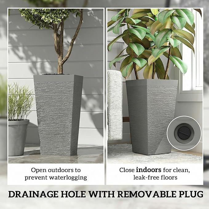 Outsunny 22.8 Inch Tall Planters - Image 8