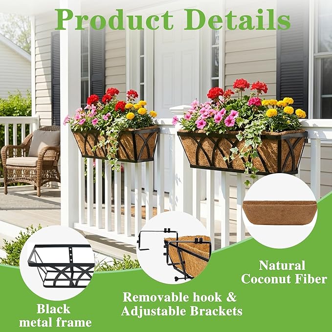 Window Deck Railing Planters Boxes - Image 5