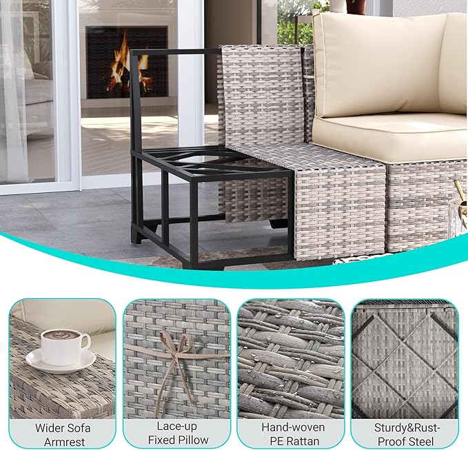 10-Piece Outdoor Patio Furniture Set - Image 4