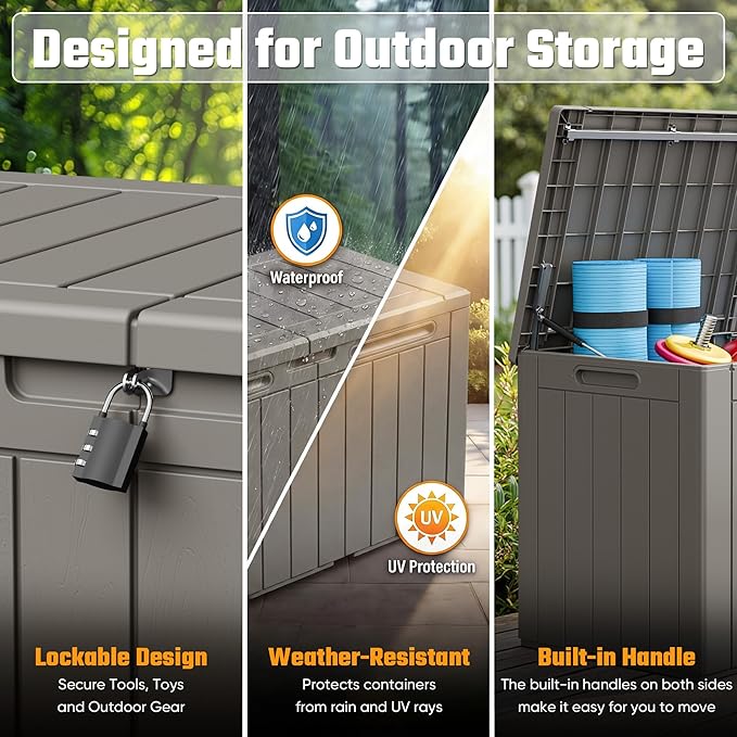 Greesum 110 Gallon Outdoor Storage Box - Image 2