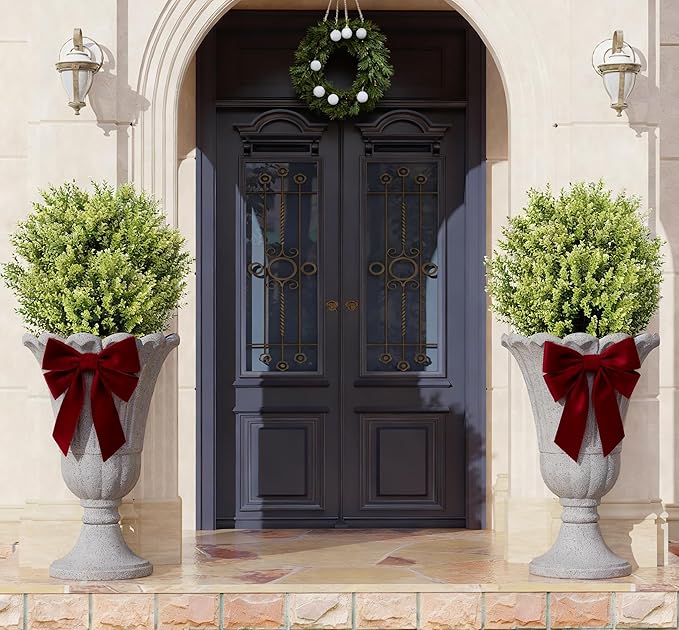 23" Tall Planters for Outdoor Plants Set of 2, Planter - Image 3