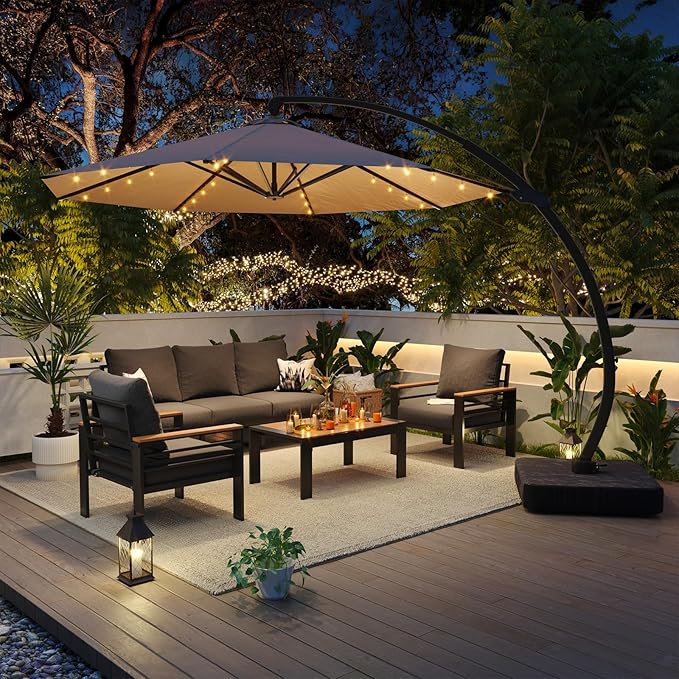 Aoxun Aluminum Patio Furniture Set - Image 4