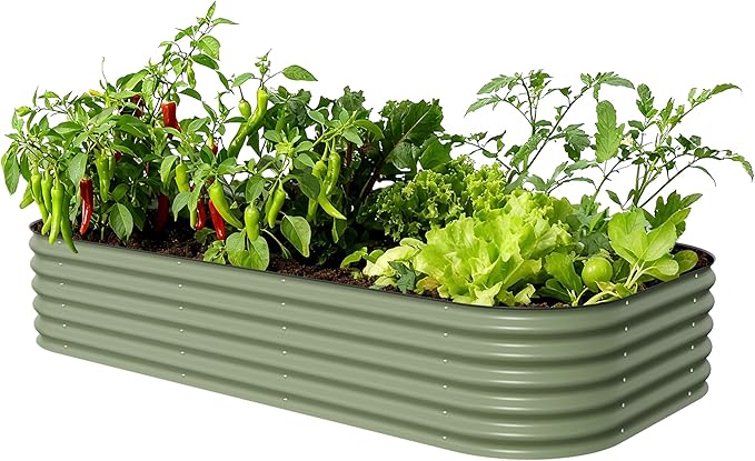 Vego garden Raised Garden Bed Kit, Metal Planter Box by VegoGarden