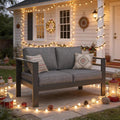 Kiss the Water Outdoor Patio Furniture Loveseat Sofa, All-Weather Metal by KisstheWaterPatioTool