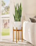 Adjustable Plant Stand Indoor, Bamboo Plant Stand Fits 8 9 10 11 12 Inches by Gentingbro