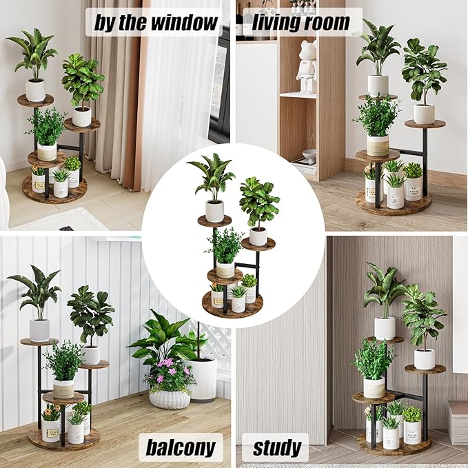 Plant Stand Indoor 4 Tier 5 Potted Multiple Flower Pot Holder - Image 6