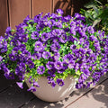 Artificial Flowers for Outdoors, UV Resistant Fake Silk Morning Glory, by maxkes