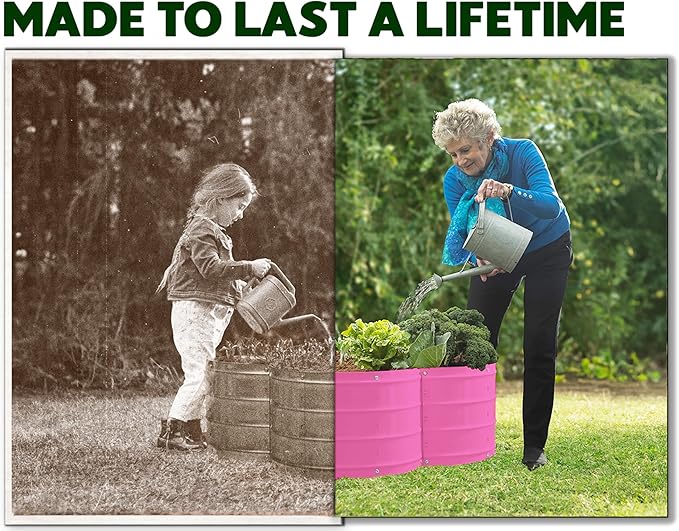 Plant & Plot Galvanized Raised Garden Beds Outdoor // 3×3×1 ft Planter Raised - Image 2