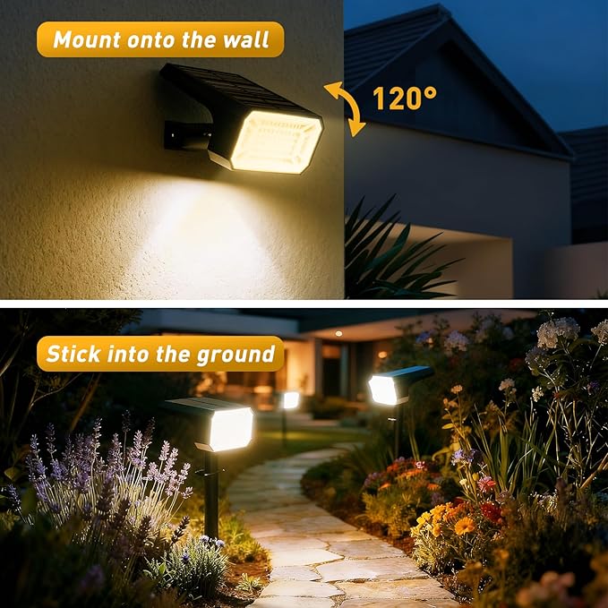 Solar Spot Lights Outdoor Waterproof IP65, Solar Landscape Spotlights, Auto - Image 5
